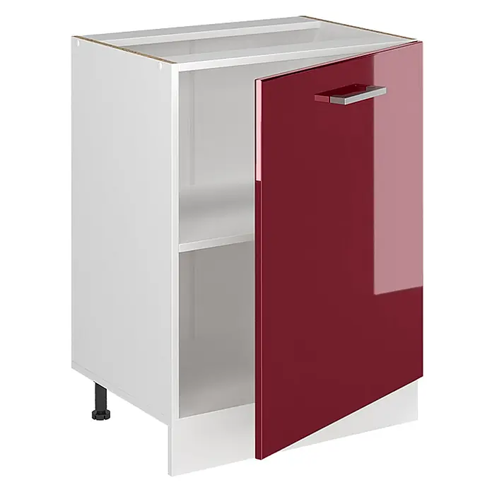 Küchenunterschrank R-Line 60 cm Rot Hochglanz Art.-Nr. 72122 - 