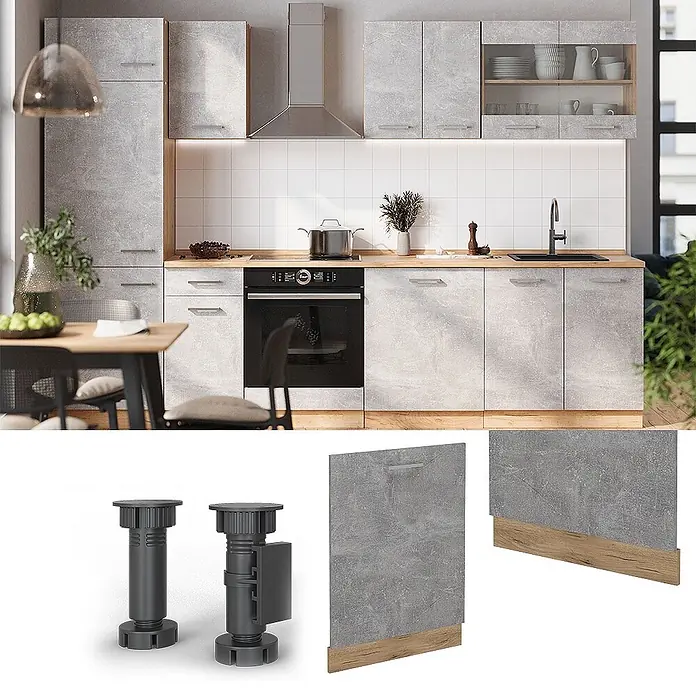 Geschirrspülblende R-Line 60 cm Beton Art.-Nr. 55049 - 
