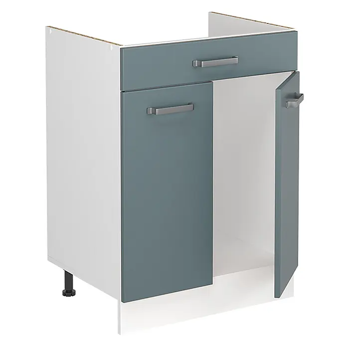 Spülenunterschrank R-Line 60 cm Blau-Grau Art.-Nr. 72998 - 
