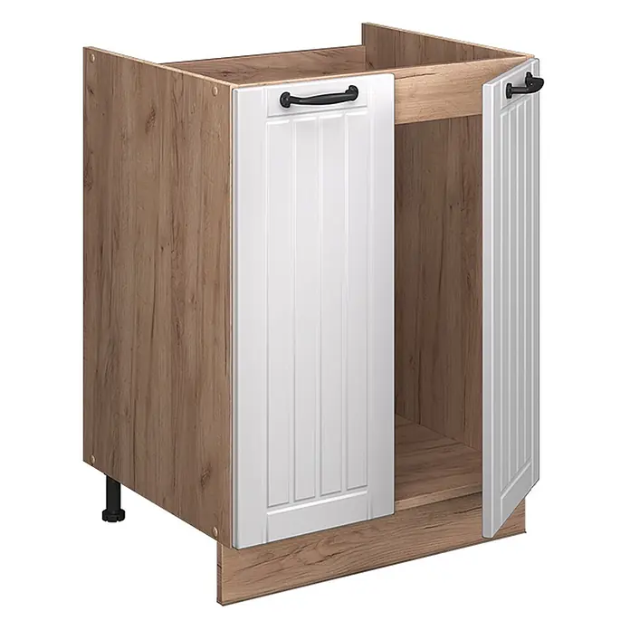 Spülenunterschrank Fame-Line 60 cm Weiß Landhaus Art.-Nr. 65251 - 