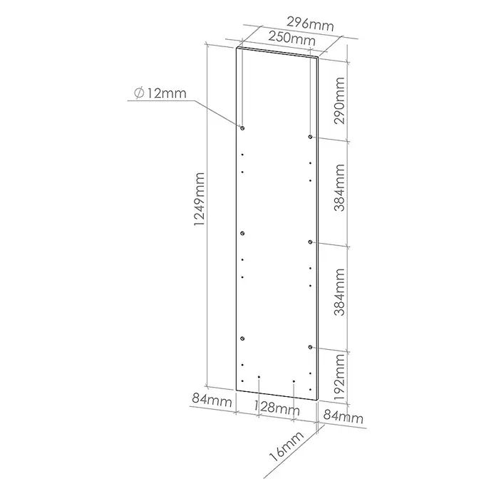 Küchenfront R-Line 29.6 cm Blau-Grau Art.-Nr. 40955 - 