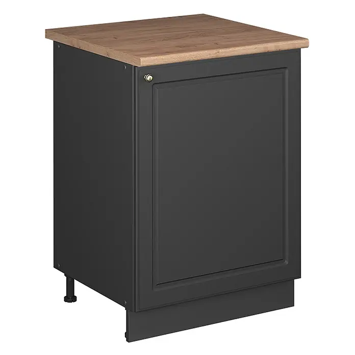 Spülenunterschrank Fame-Line 60 cm Anthrazit-Gold Landhaus Art.-Nr. 63409 - 