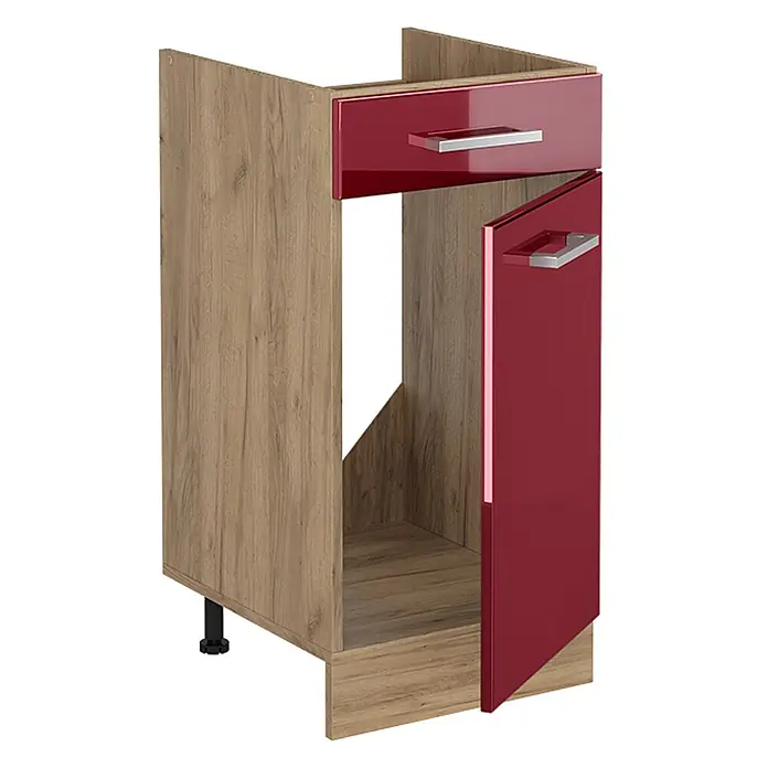 Küchenunterschrank R-Line 40 cm Rot Hochglanz Art.-Nr. 61152 - 