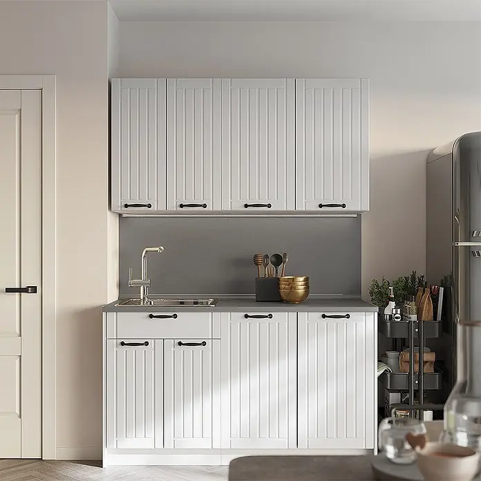 Küchenunterschrank Fame-Line 60 cm Weiß Landhaus Art.-Nr. 60973 - 