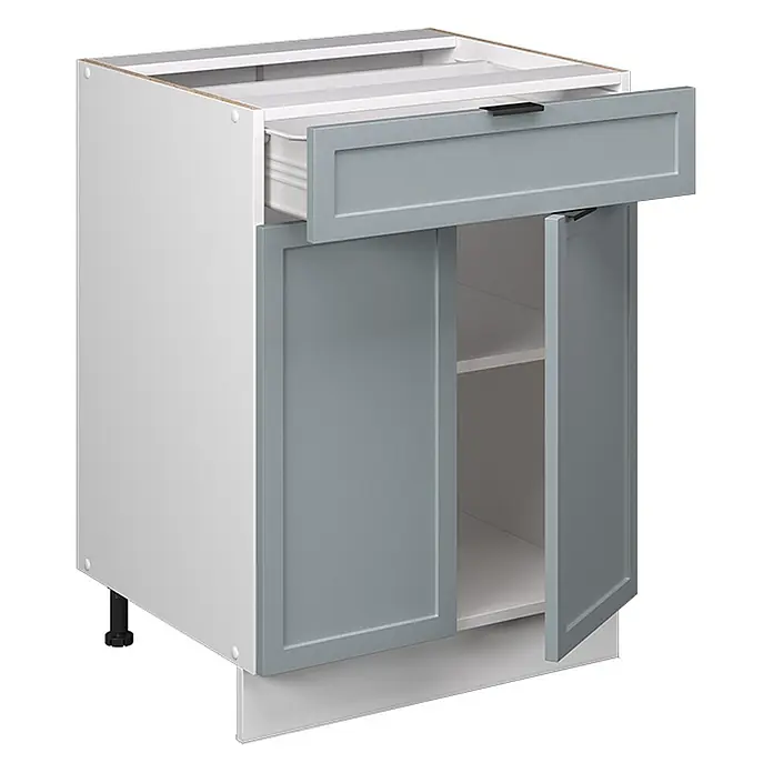 Küchenunterschrank Fame-Line 60 cm Hellblau-grau Art.-Nr. 60967 - 