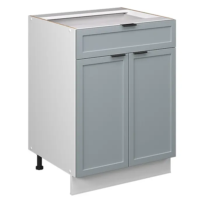 Küchenunterschrank Fame-Line 60 cm Hellblau-grau Art.-Nr. 60967 - 