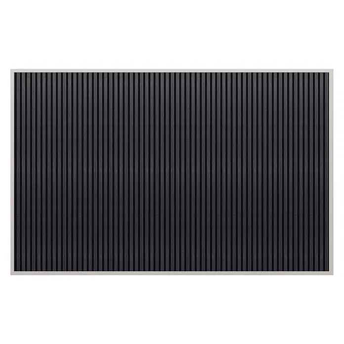 Weide Sichtschutzwand WPC/Alu 4 m x 4 cm x H 236 cm Ivory-Sand/Anthrazit - 