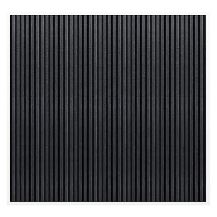 Weide Sichtschutzwand WPC/Alu 2,65 m x 4 cm x H 236 cm Weiss/Anthrazit - 
