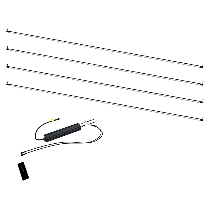 Weide LED Beleuchtung Kit 3 m x 6 m x H 1 cm Anthrazit - 