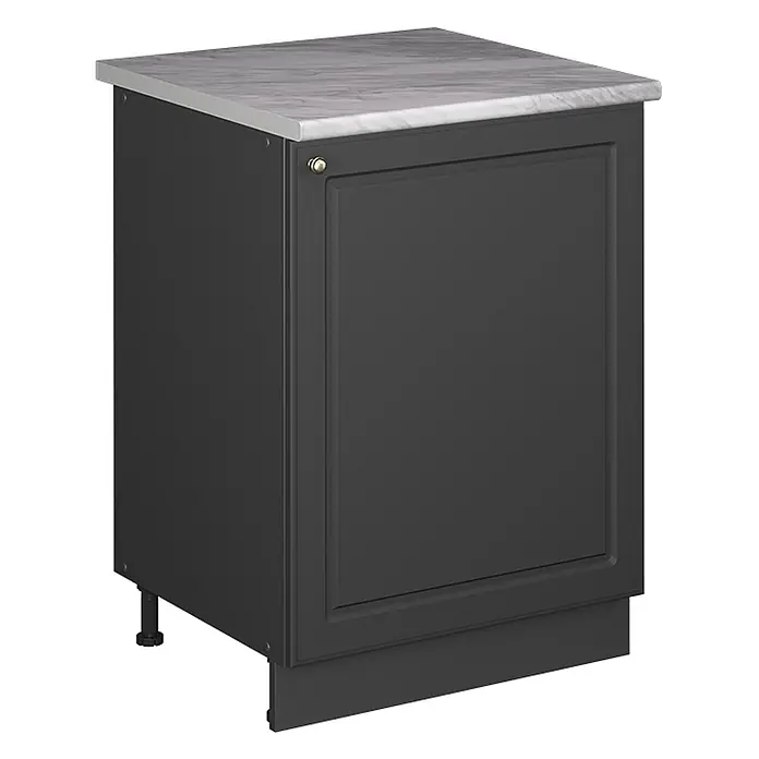 Spülenunterschrank Fame-Line 60 cm Anthrazit-Gold Landhaus Art.-Nr. 63410 - 