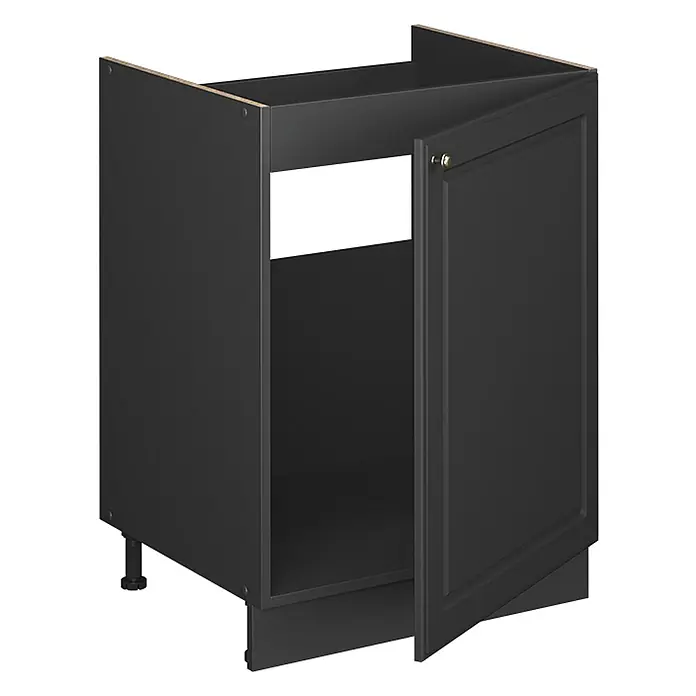 Spülenunterschrank Fame-Line 60 cm Anthrazit-Gold Landhaus Art.-Nr. 63407 - 