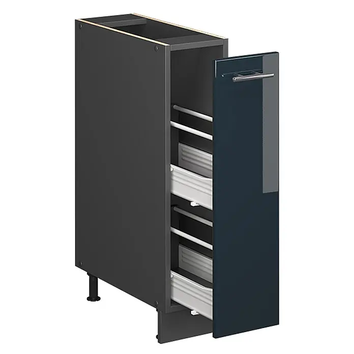 Apothekerschrank Fame-Line 20 cm Dunkelblau Hochglanz Art.-Nr. 61681 - 