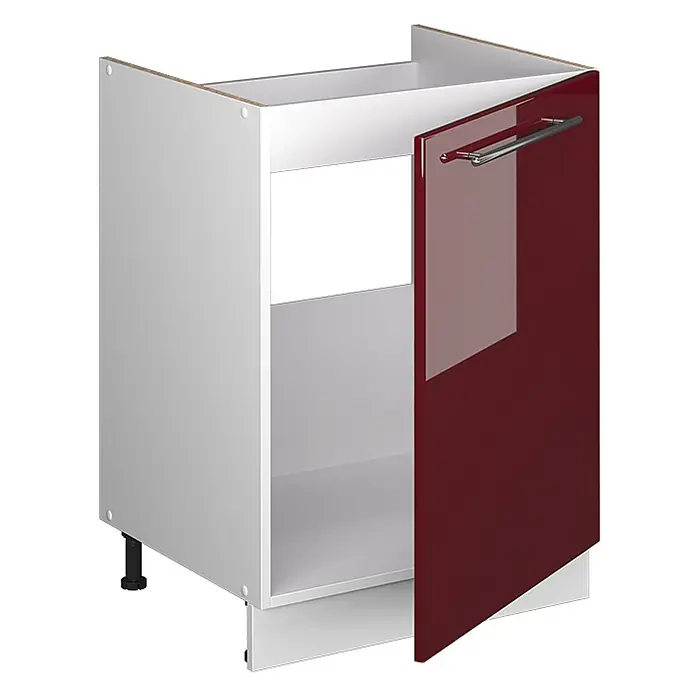 Spülenunterschrank Fame-Line 60 cm Bordeaux Hochglanz Art.-Nr. 62190 - 