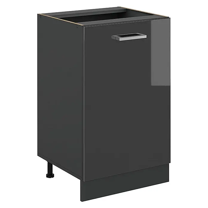 Küchenunterschrank R-Line 50 cm Anthrazit Hochglanz Art.-Nr. 70179 - 