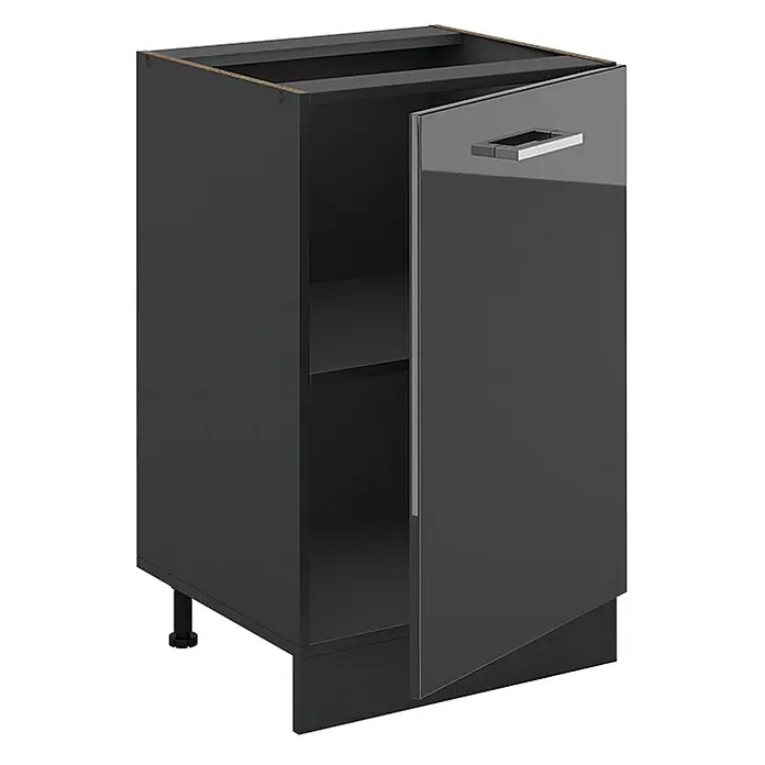 Küchenunterschrank R-Line 50 cm Anthrazit Hochglanz Art.-Nr. 70179 - 