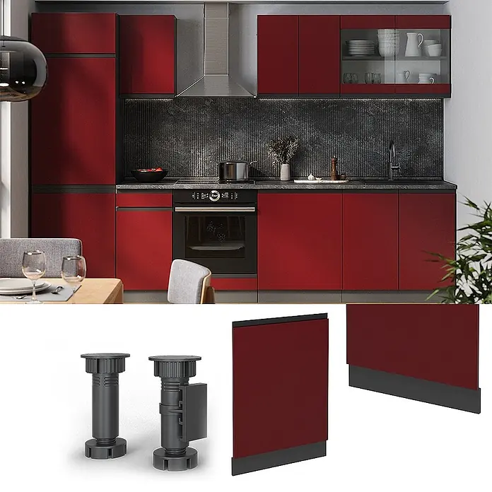 Geschirrspülblende R-Line 60 cm Rot Art.-Nr. 55117 - 