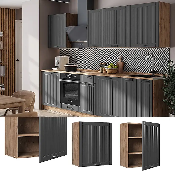 Hängeschrank Fame-Line 60 cm Dunkelgrau Art.-Nr. 62854 - 