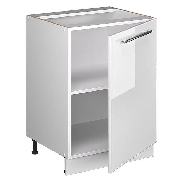 Küchenunterschrank Fame-Line 60 cm Weiß Hochglanz Art.-Nr. 65144 - 