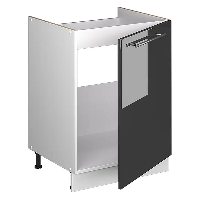 Spülenunterschrank Fame-Line 60 cm Anthrazit Hochglanz Art.-Nr. 62183 - 