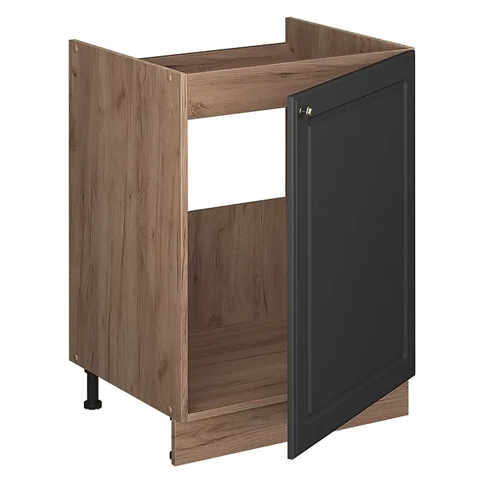 Spülenunterschrank Fame-Line 60 cm Anthrazit-Gold Landhaus Art.-Nr. 63374 - 
