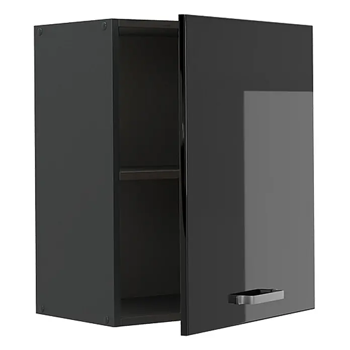 Hängeschrank R-Line 50 cm Schwarz Hochglanz Art.-Nr. 70041 - 