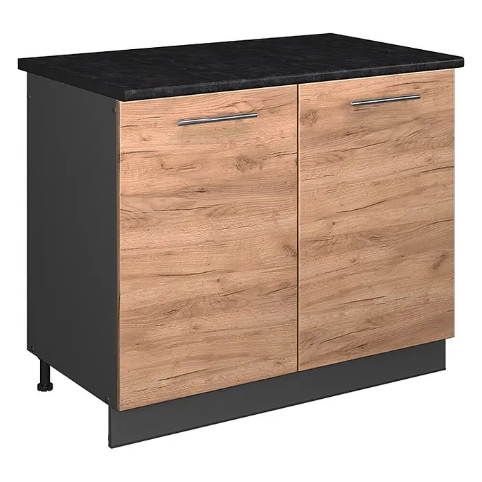 Spülenunterschrank Fame-Line 100 cm Goldkraft Eiche Art.-Nr. 61935 - 