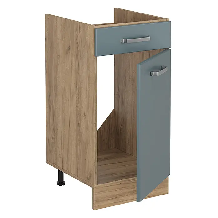 Küchenunterschrank R-Line 40 cm Blau-Grau Art.-Nr. 61166 - 