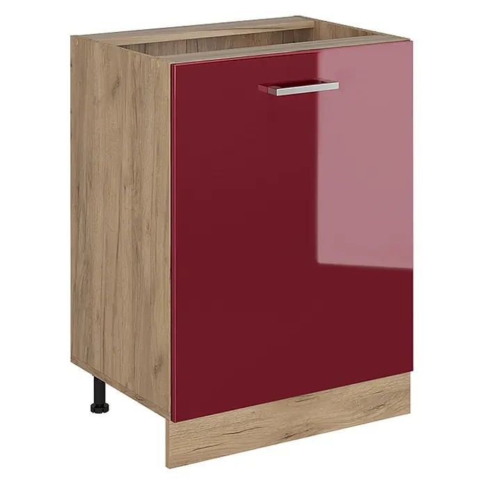 Küchenunterschrank R-Line 60 cm Rot Hochglanz Art.-Nr. 72186 - 