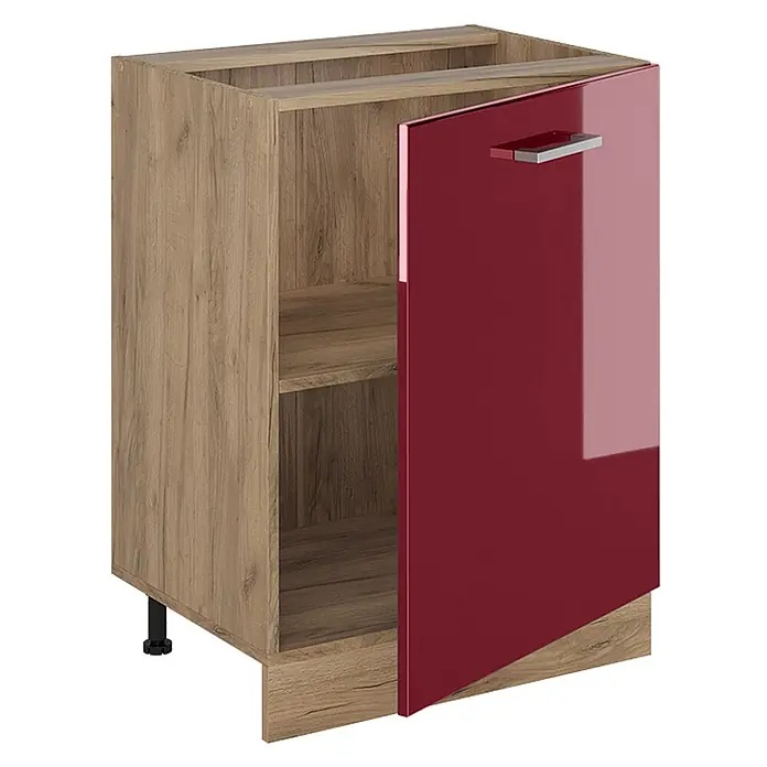 Küchenunterschrank R-Line 60 cm Rot Hochglanz Art.-Nr. 72187 - 