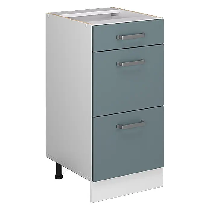 Küchenfront R-Line 39.6 cm Blau-Grau Art.-Nr. 40953 - 
