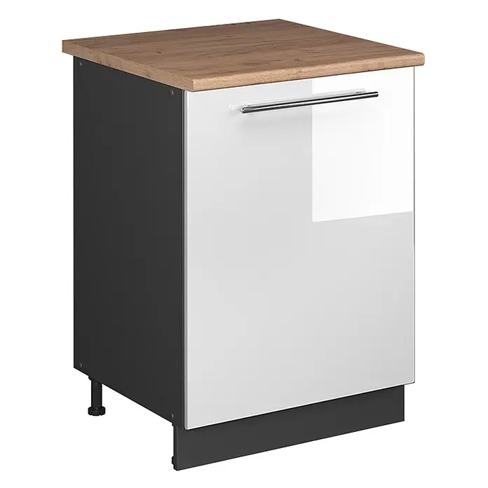 Küchenunterschrank Fame-Line 60 cm Weiß Hochglanz Art.-Nr. 65179 - 