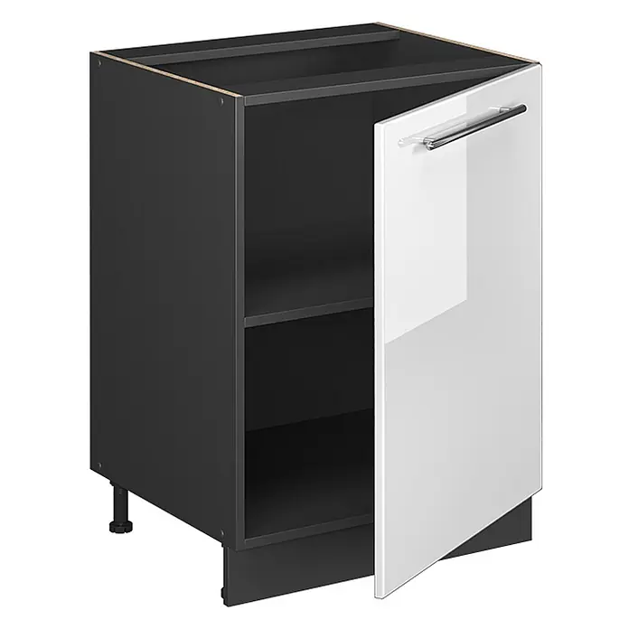 Küchenunterschrank Fame-Line 60 cm Weiß Hochglanz Art.-Nr. 65179 - 