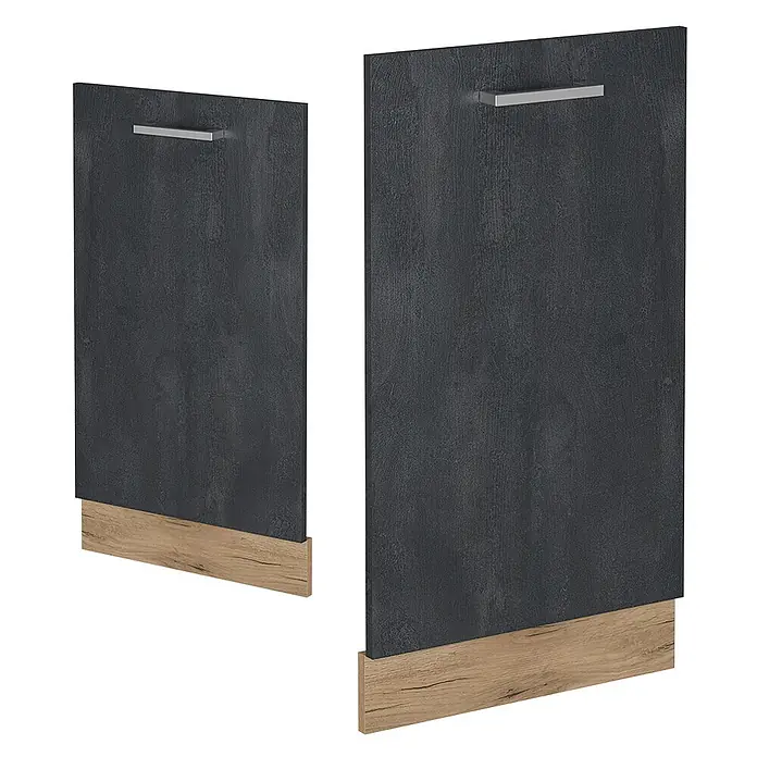 Geschirrspülblende R-Line 45 cm Schwarz Beton Art.-Nr. 55093 - 