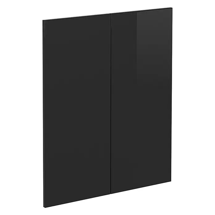 Küchenfront R-Line 59.2 cm Schwarz Hochglanz Art.-Nr. 40898 - 