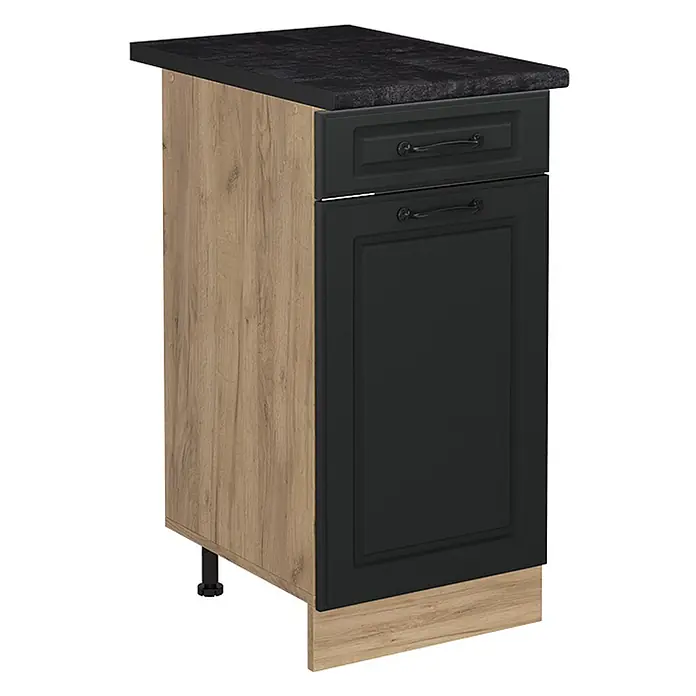 Küchenunterschrank R-Line 40 cm Anthrazit Landhaus Art.-Nr. 61135 - 