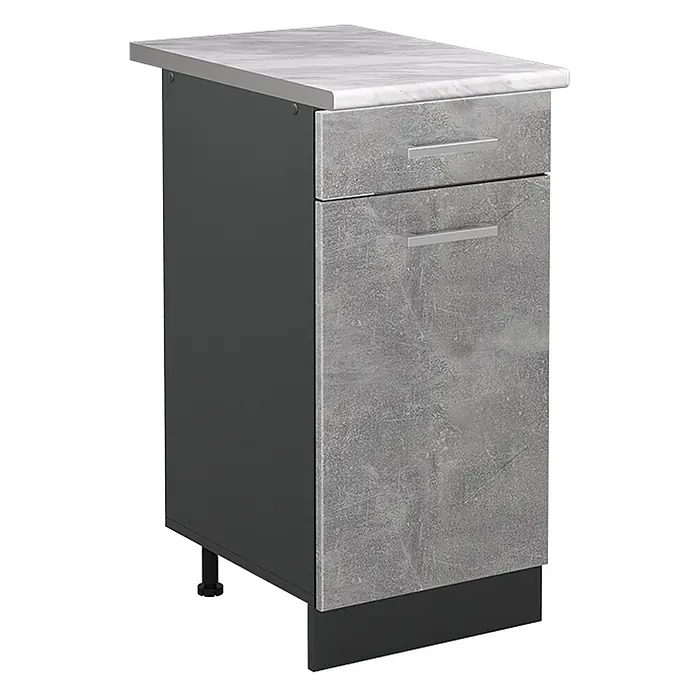Küchenunterschrank R-Line 40 cm Beton Art.-Nr. 61028 - 