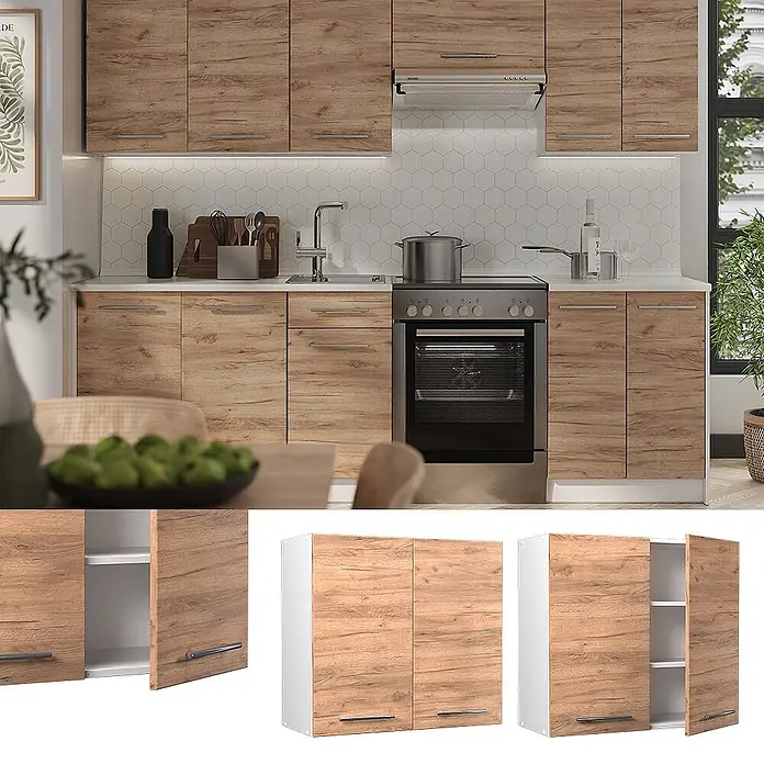 Hängeschrank Fame-Line 80 cm Goldkraft Eiche Art.-Nr. 62796 - 
