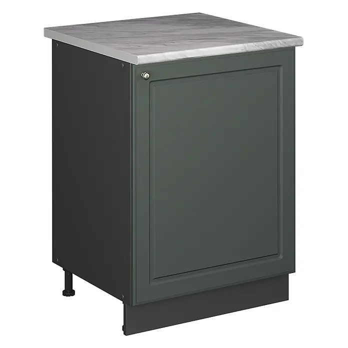 Küchenunterschrank Fame-Line 60 cm Grün-Gold Landhaus Art.-Nr. 65168 - 