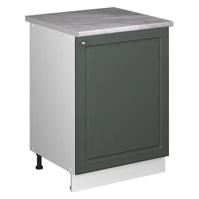 Küchenunterschrank Fame-Line 60 cm Grün-Gold Landhaus Art.-Nr. 65128 - 