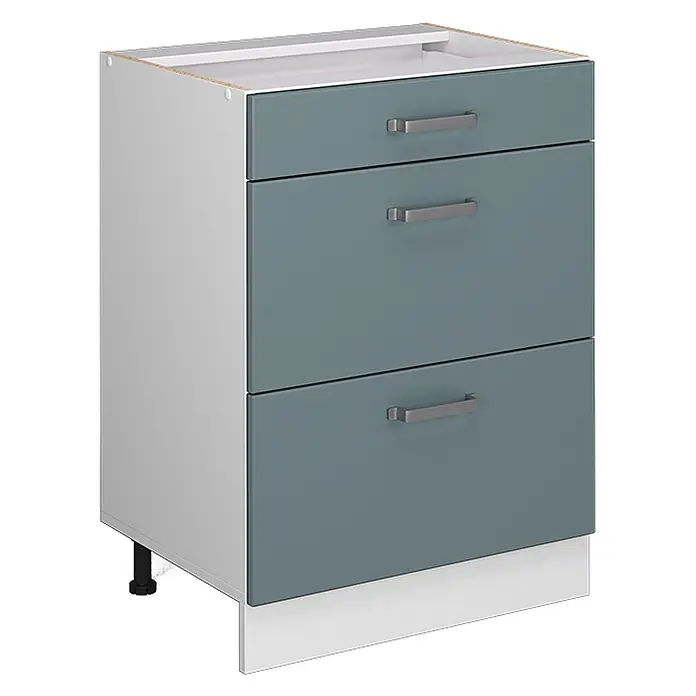 Küchenfront R-Line 59.6 cm Blau-Grau Art.-Nr. 40952 - 