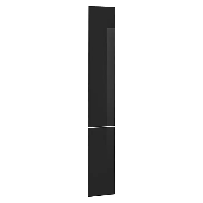Küchenfront R-Line 29.6 cm Schwarz Hochglanz Art.-Nr. 40928 - 