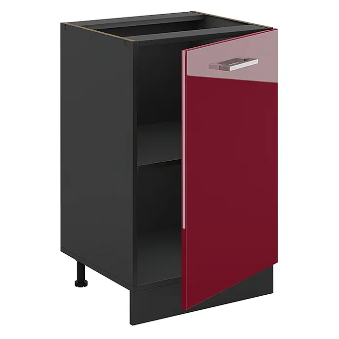 Küchenunterschrank R-Line 50 cm Rot Hochglanz Art.-Nr. 70244 - 