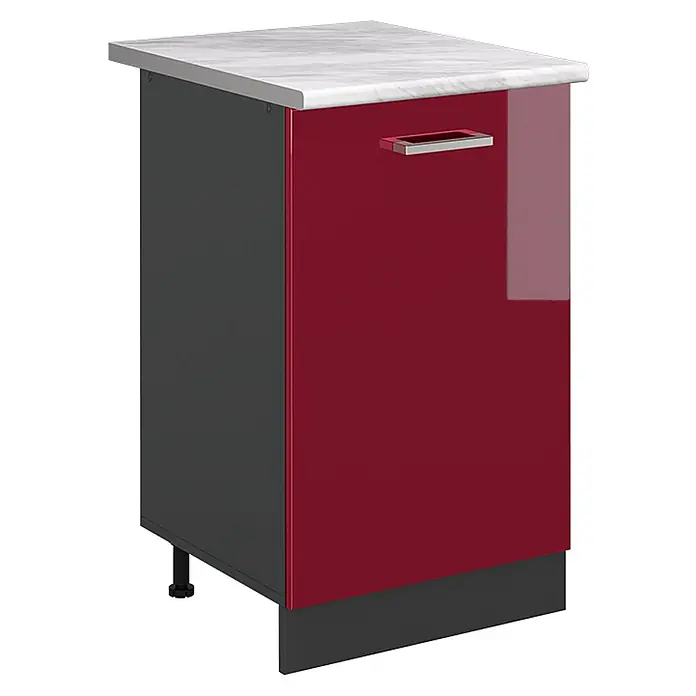 Küchenunterschrank R-Line 50 cm Rot Hochglanz Art.-Nr. 70250 - 