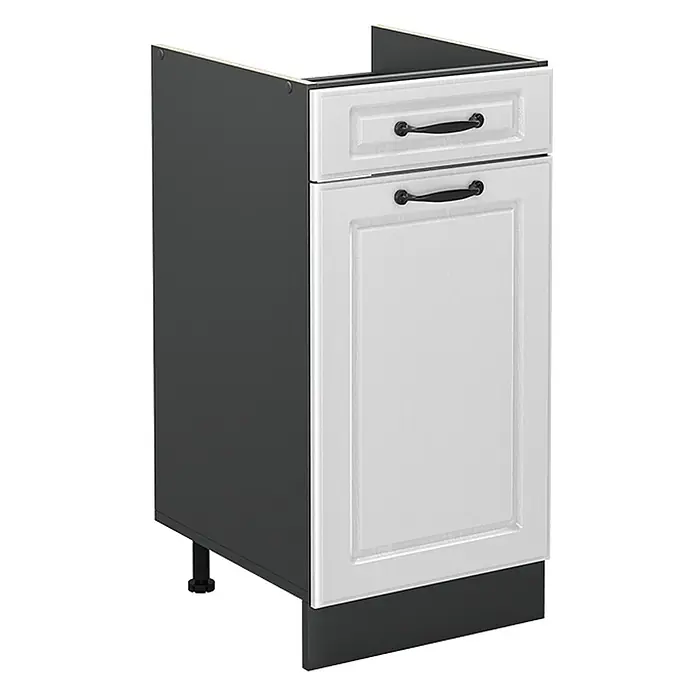 Küchenunterschrank R-Line 40 cm Weiß Landhaus Art.-Nr. 61054 - 