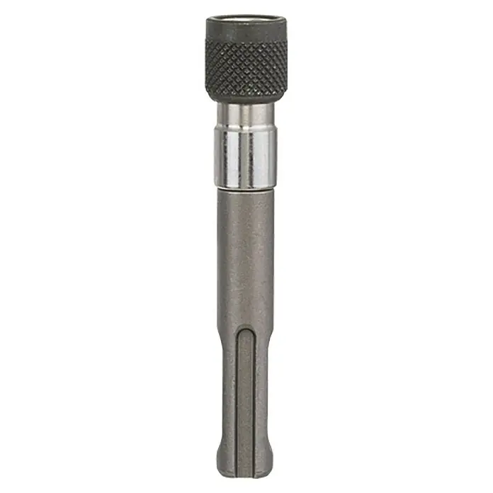 Craftomat SDS-Plus Adapter - Werkzeugaufnahme: ¼″ Sechskant - Abgebildet ist ein SDS-Plus-Adapter, ein Werkzeugzubehör zum einfachen Wechseln von Bohrern. Perfekt für Handwerker und Heimwerker.