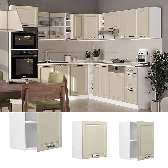 Hängeschrank R-Line 50 cm Sand Landhaus Art.-Nr. 72272 - 