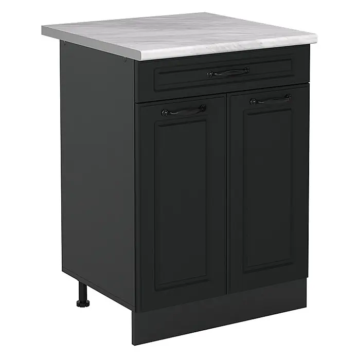 Küchenunterschrank R-Line 60 cm Anthrazit Landhaus Art.-Nr. 61080 - 