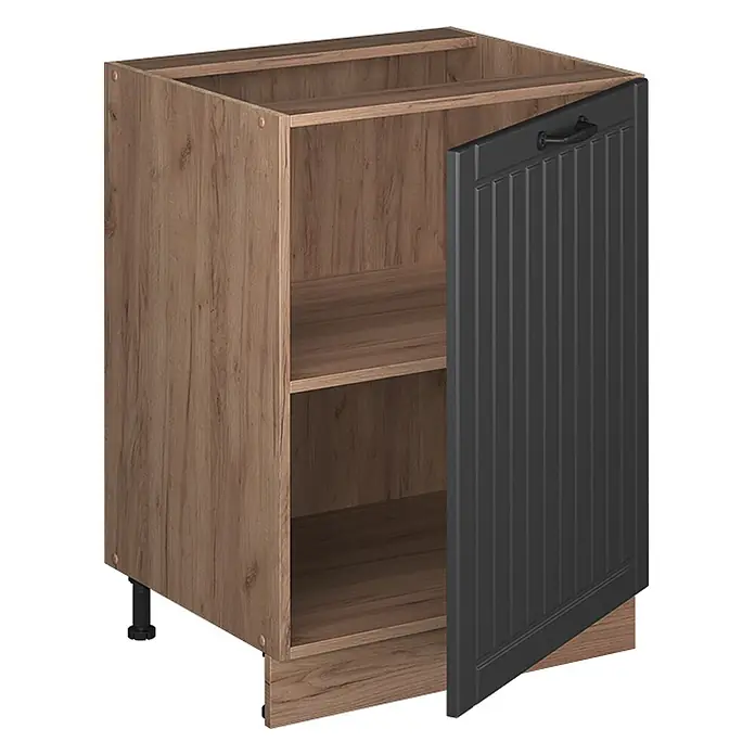 Küchenunterschrank Fame-Line 60 cm Dunkelgrau Art.-Nr. 65189 - 