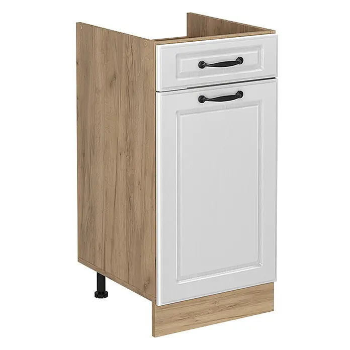 Küchenunterschrank R-Line 40 cm Weiß Landhaus Art.-Nr. 61180 - 