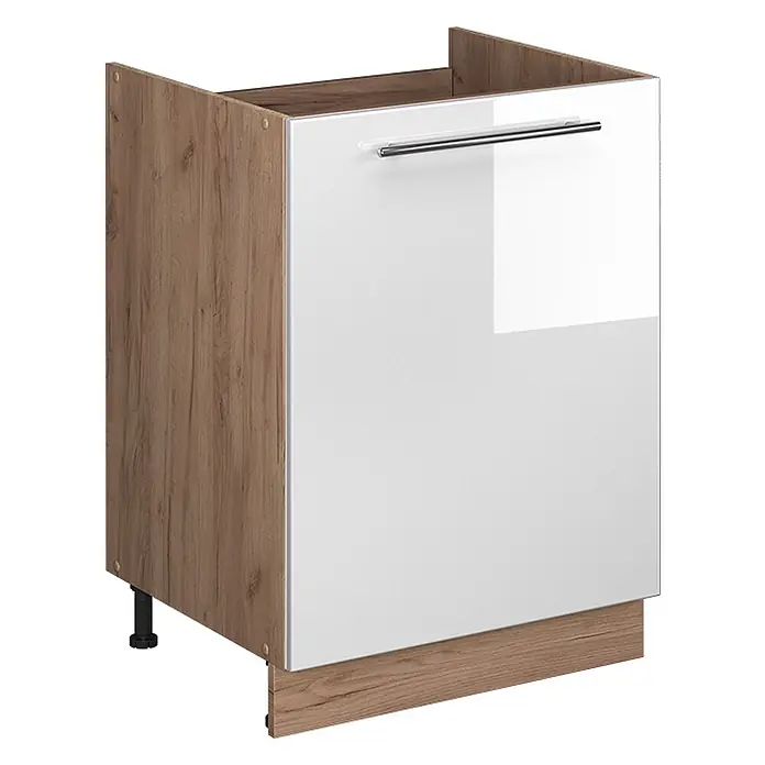 Spülenunterschrank Fame-Line 60 cm Weiß Hochglanz Art.-Nr. 63399 - 